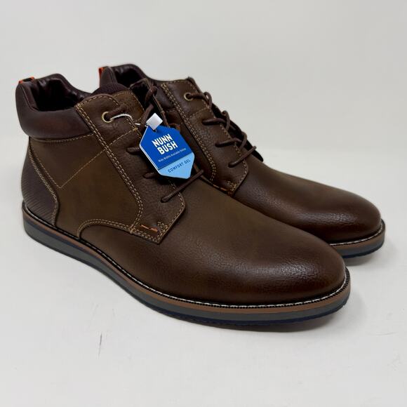 Nunn Bush Chuka Hiker Boots Brand New In Box Mens 8 1/2 Brown Cognac S-1533 - Picture 4 of 16